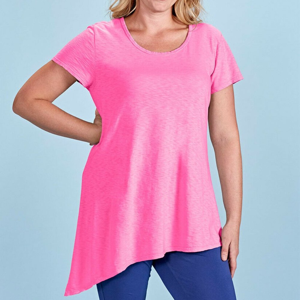 Fresh Produce USA S Flamingo Sasha T Shirt Top NWT - Picture 2 of 4